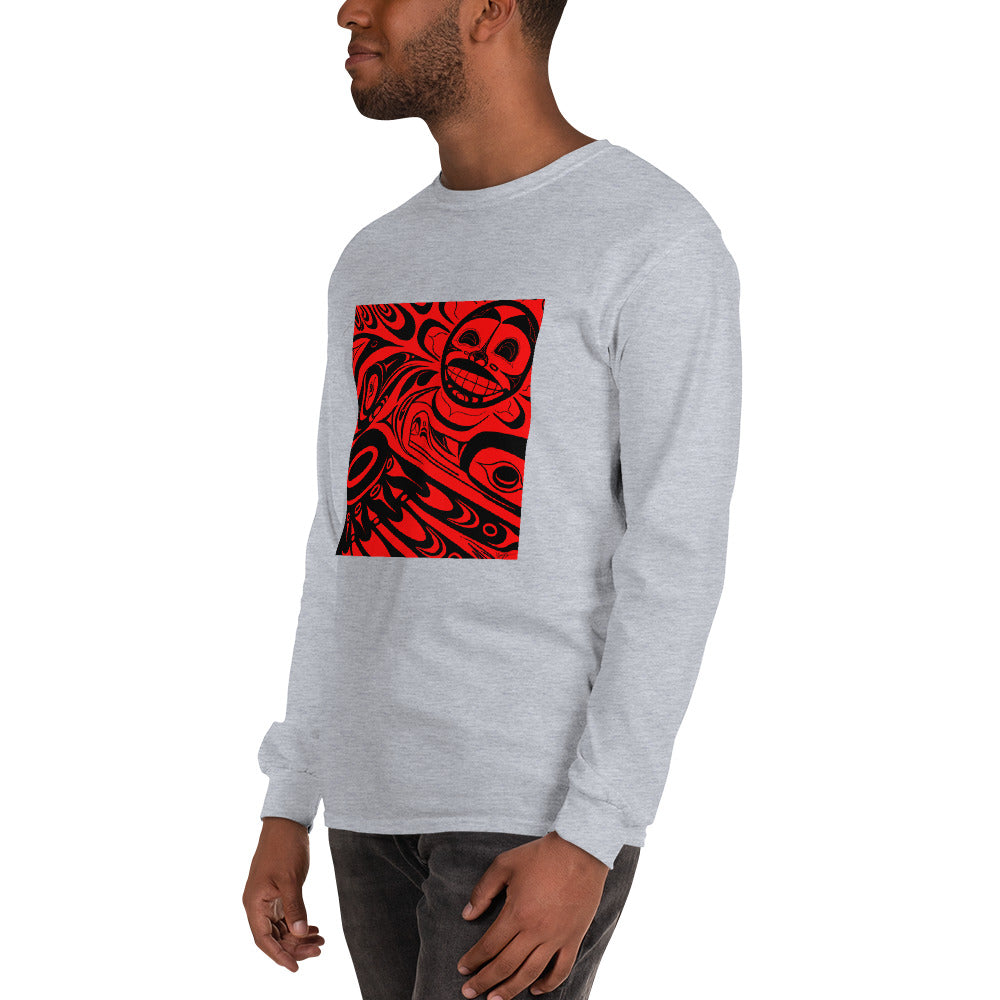 "Raven Steals the Sun" Men’s Long Sleeve Shirt