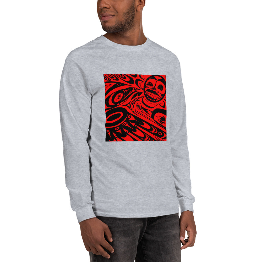 "Raven Steals the Sun" Men’s Long Sleeve Shirt