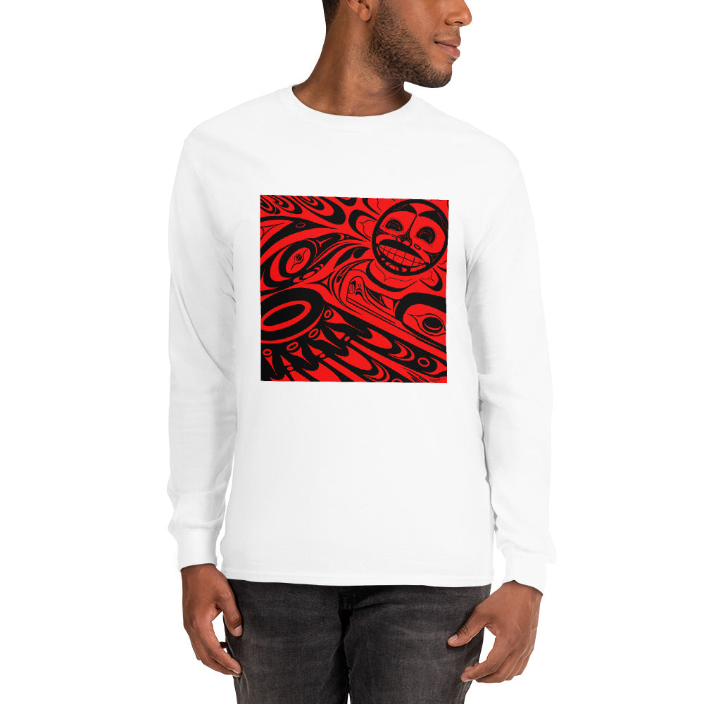 "Raven Steals the Sun" Men’s Long Sleeve Shirt