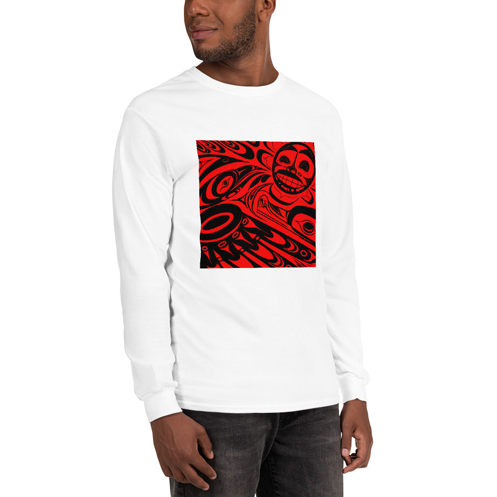 "Raven Steals the Sun" Men’s Long Sleeve Shirt