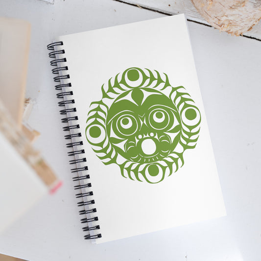 "Sun Mask" Spiral notebook