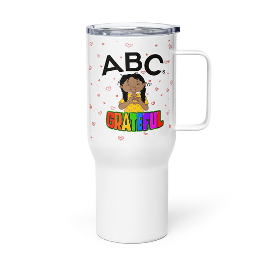 "ABC's" Travel mug with a handle