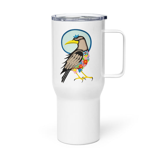 "Raven" Travel mug with a handle