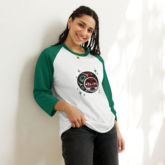 "Hultga Giamg" Full Moon 3/4 sleeve raglan shirt