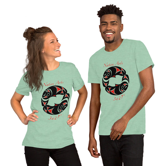 "Twin Salmon" Unisex t-shirt