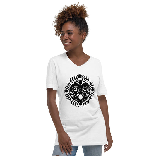 Unisex Short Sleeve V-Neck T-Shirt