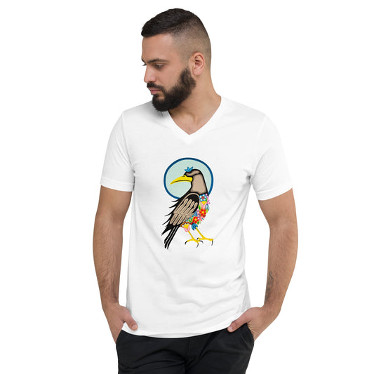 Unisex Short Sleeve V-Neck T-Shirt
