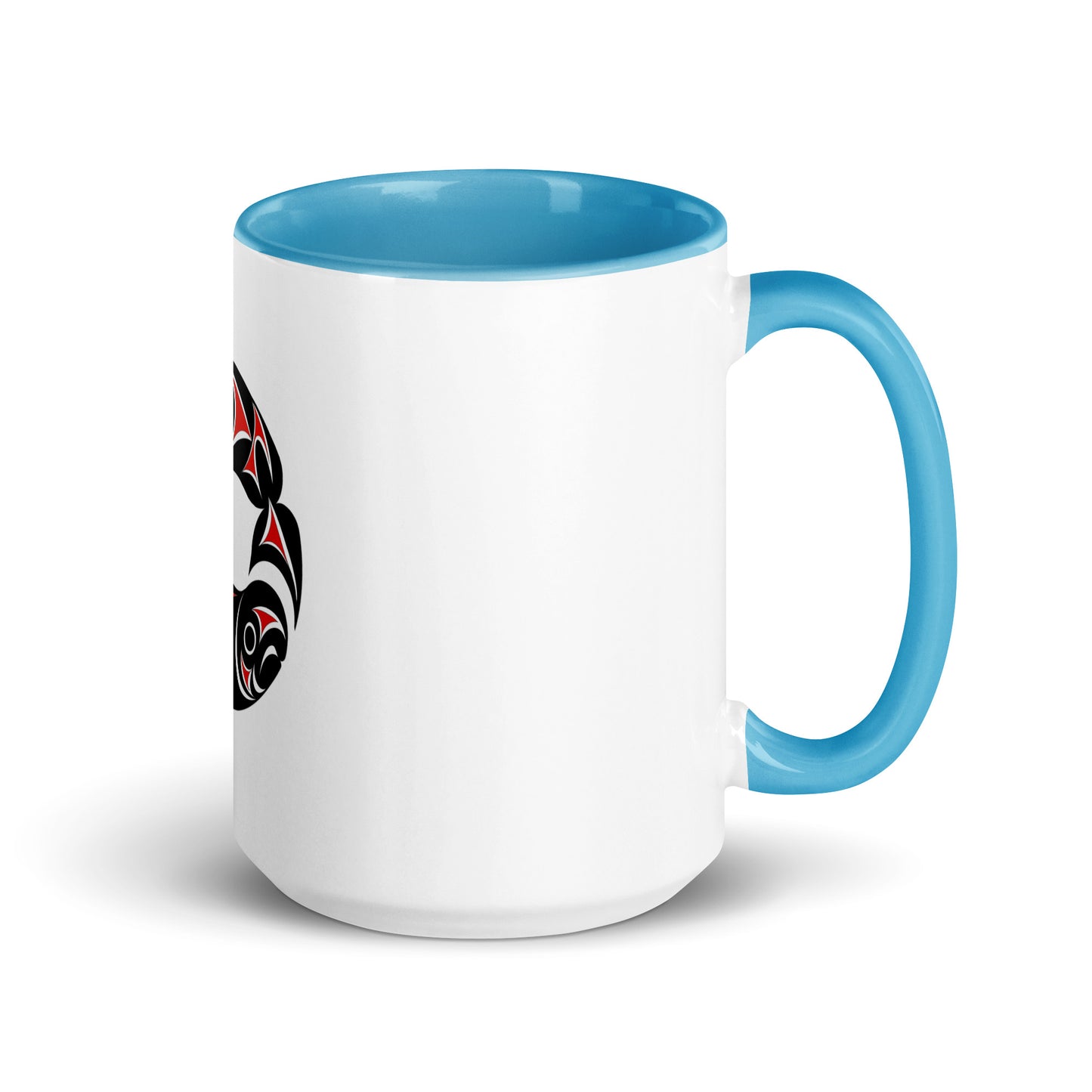 "Twin Salmon" Mug with Color Inside