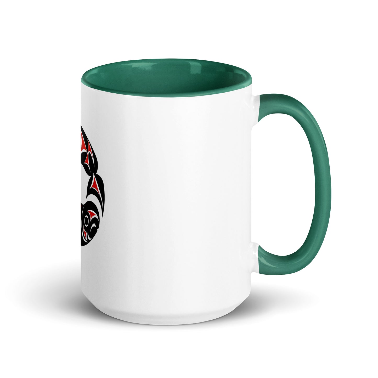 "Twin Salmon" Mug with Color Inside