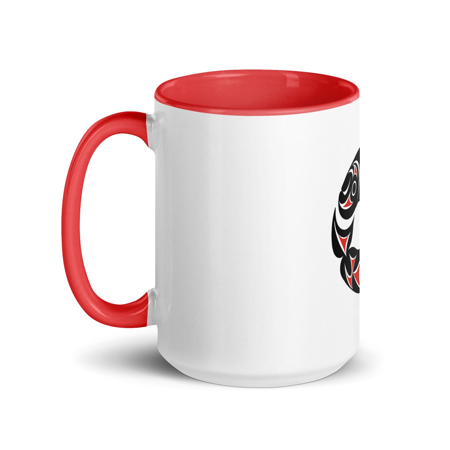 "Twin Salmon" Mug with Color Inside