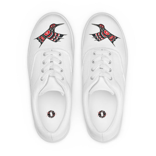 Women’s lace-up canvas shoes