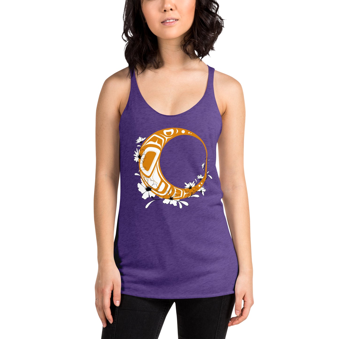 "Flower Moon" Women's Racerback Tank