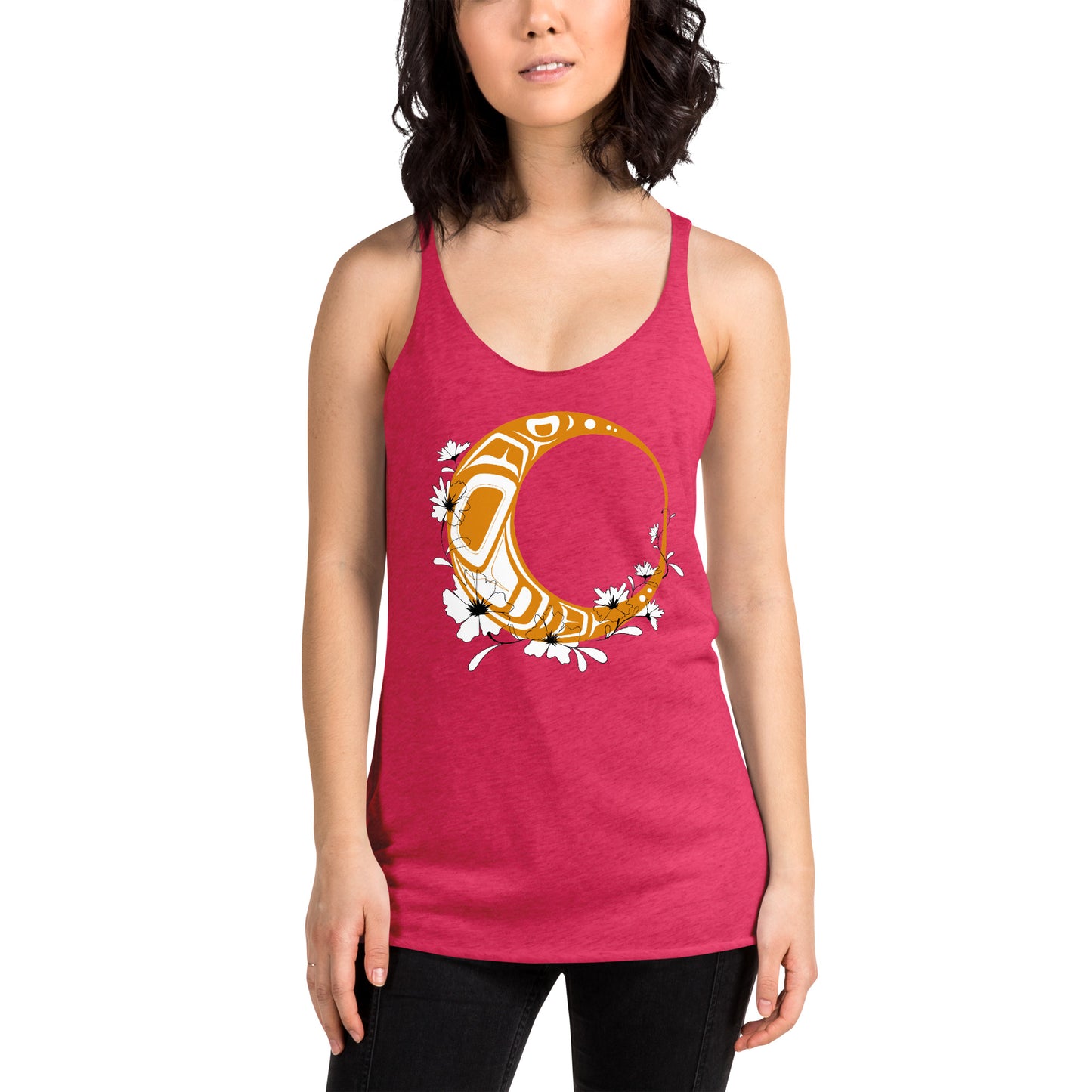 "Flower Moon" Women's Racerback Tank